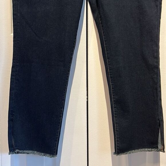 Nanette Lepore Belle Dark Wash High Rise Ankle Slim Jeans Size 16 - Picture 5 of 13